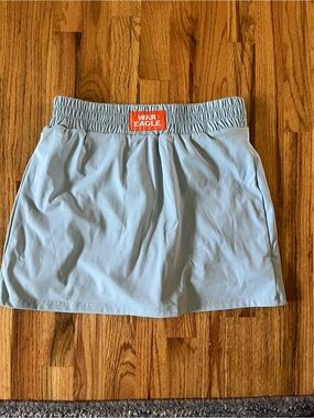Scarlet & Gold Light Blue Women's Athletic Skort War Eagle